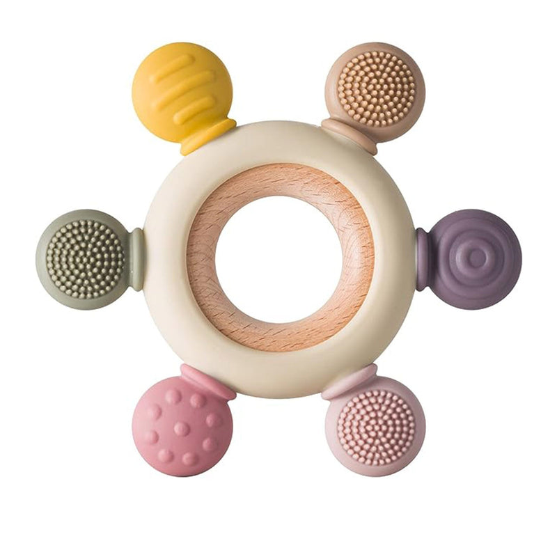 Wooden Baby Teether | Bpa Free