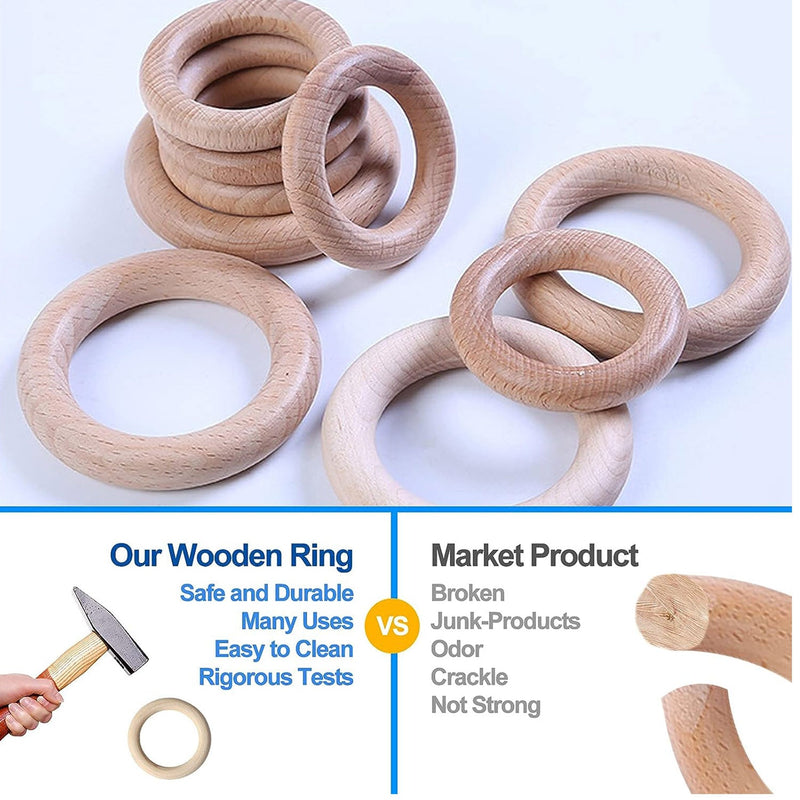 Wooden Baby Teether | Bpa Free