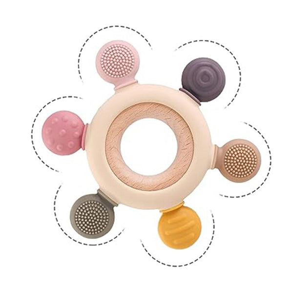 Wooden Baby Teether | Bpa Free