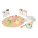 Wooden Toys for Kids | Tea Party Play Set | Multicolour | Set of 16