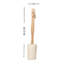 Bottle Gourd Loofah | Teak Wood Handle | Brown