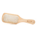 Bamboo-Teak Light Paddle Hairbrush | Reduces Hair Breakage | Brown