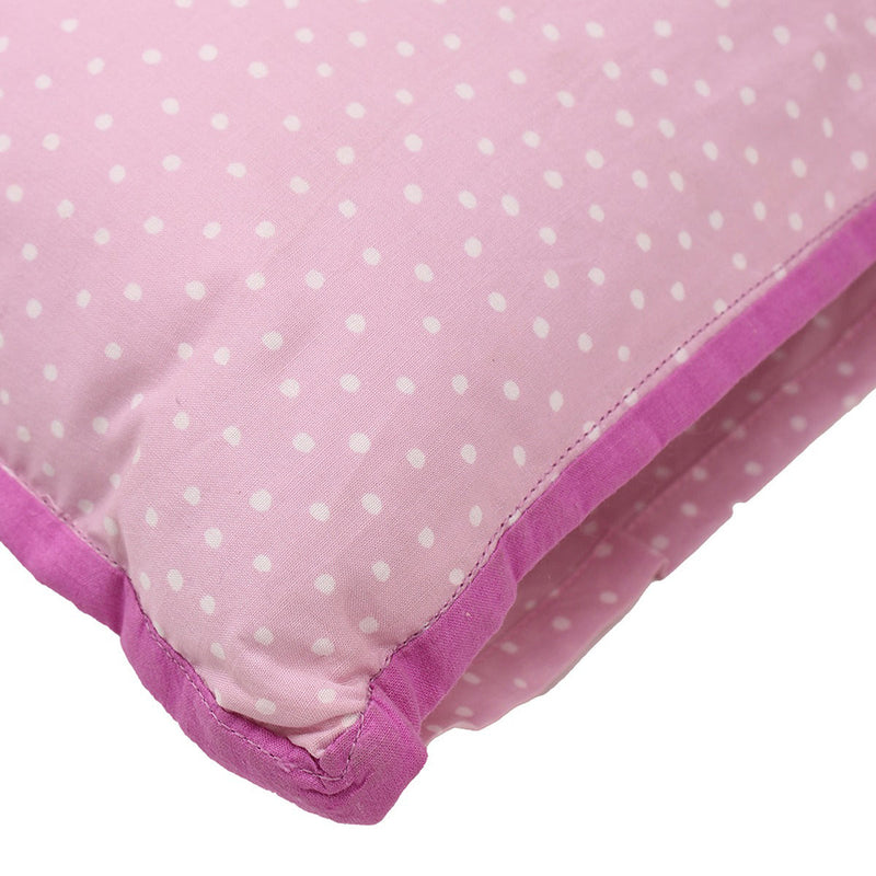 Cotton Pillow Cover | Polka Design | Pink