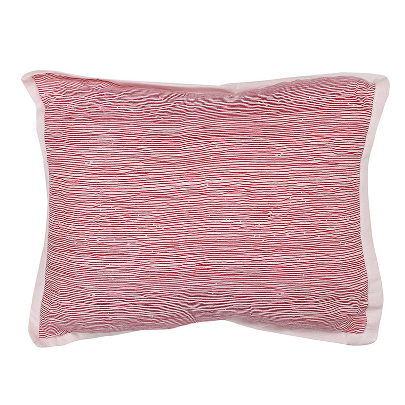 Cotton Pillow Cover | Abstract Design | Red