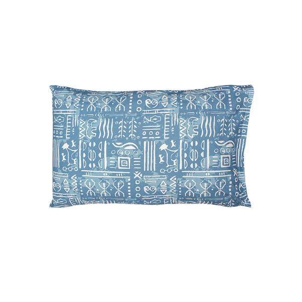 Cotton Pillow Covers | Abstract Print | Light Blue