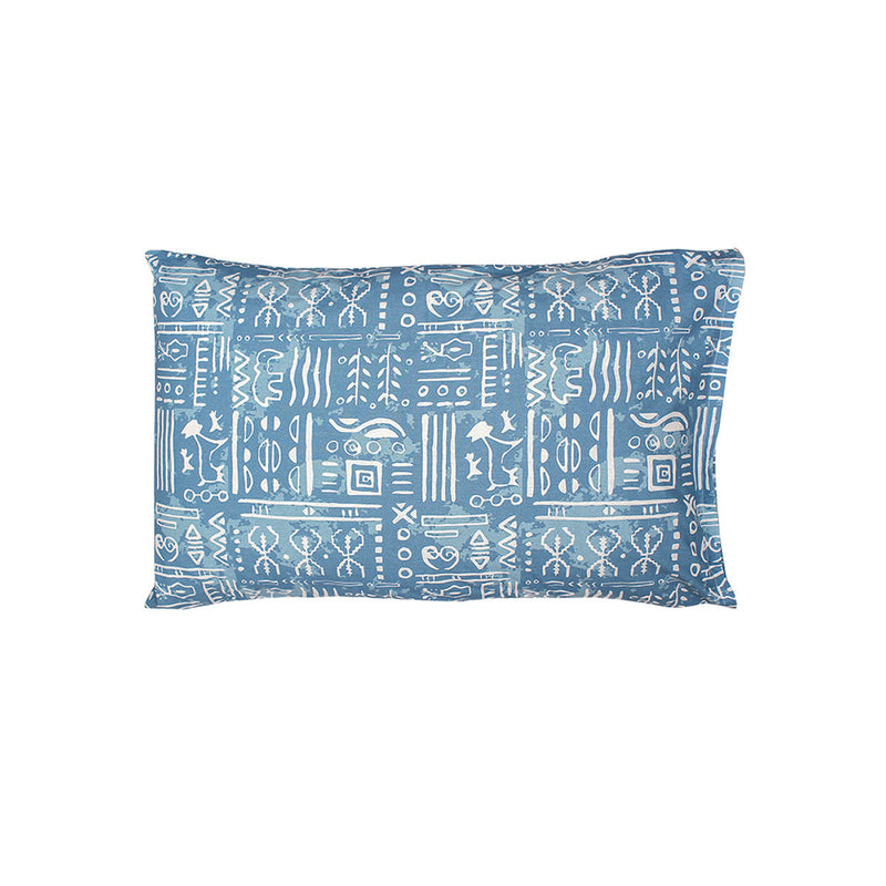 Cotton Pillow Covers | Abstract Print | Light Blue