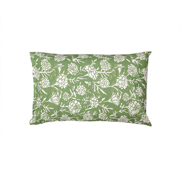 Cotton Pillow Covers | Floral Print | Green