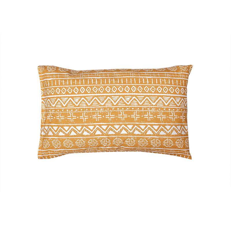 Cotton Pillow Covers | Abstract Print | Yellow