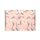 Cotton Table Mats | Floral Print | Light Pink | Set of 2