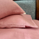 Hemp Bed Sheet Set | King Size | Pastel Pink