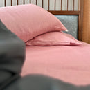 Hemp Bed Sheet Set | King Size | Pastel Pink