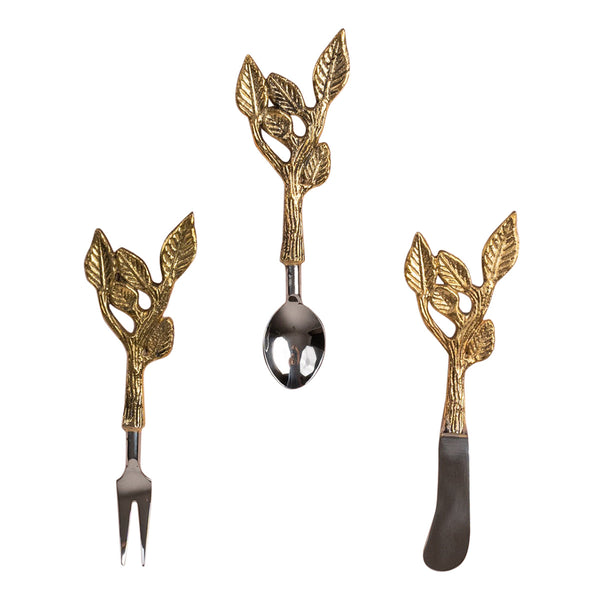 Brass Forks Set | Gold | 5.5 inches