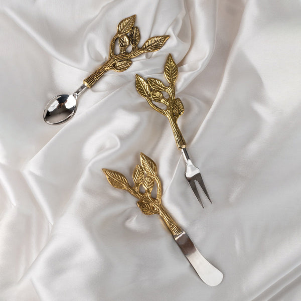 Brass Forks Set | Gold | 5.5 inches