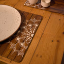 Wooden Table Mat | Place Mat | Foldable | Brown | 30 cm