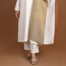 Organic Cotton Kurta | Handwoven | Side Pleated | White