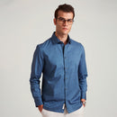 Semi Formal Shirt for Men | Organic Cotton | Full Sleeves | Navy Blue