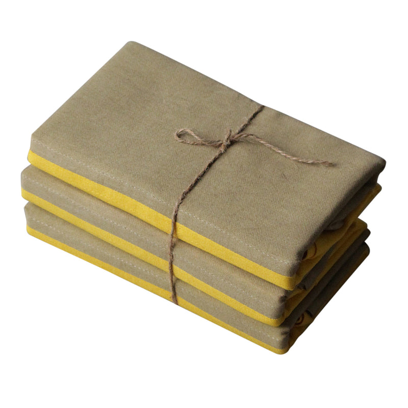 Cotton Table Napkins | Mustard Yellow | Set of 6.