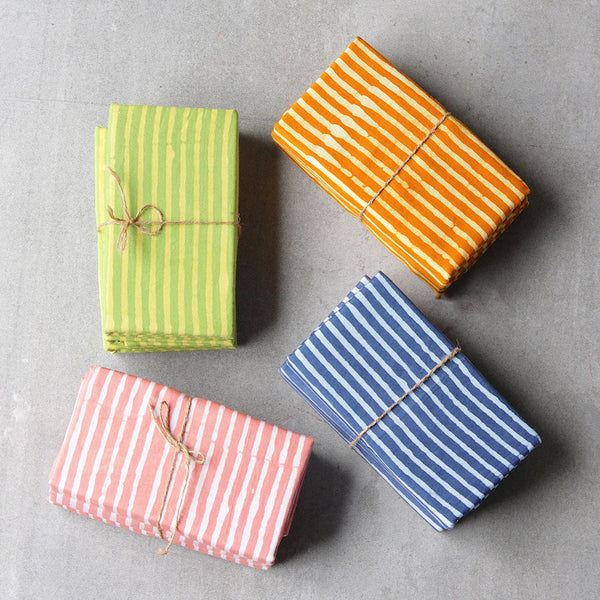 Cotton Table Napkins | Coral Peach | Set of 6.