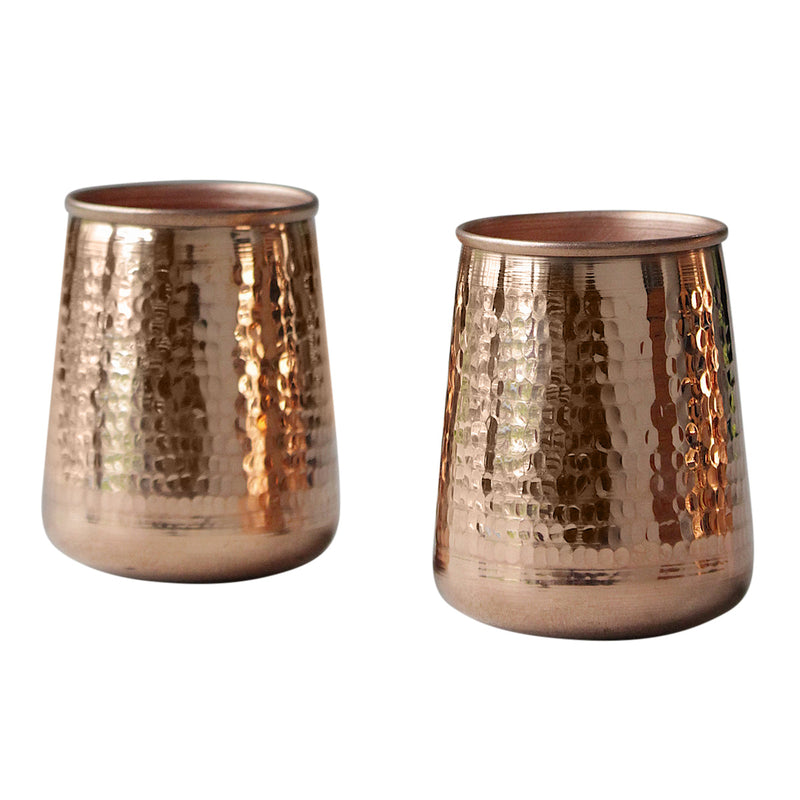 Copper Water Glasses | Set of 2