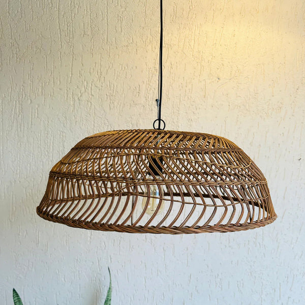 Cane Hanging Lamp Shade | Brown | 60 cm
