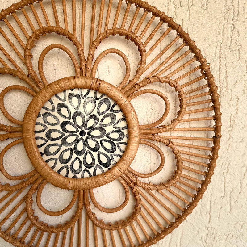 Cane Wall Decor | Beige | 50 cm