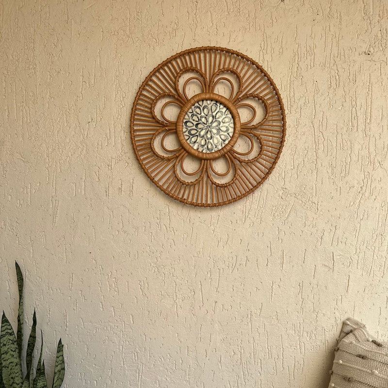 Cane Wall Decor | Beige | 50 cm