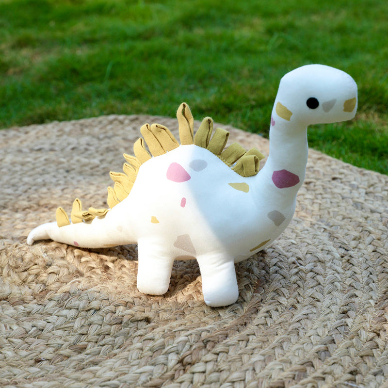 Dino Soft Toy for Kids | Organic Cotton | Yellow