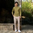 Cotton Shirts For Men | Full Sleeves | Olive