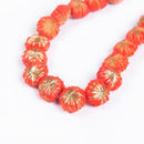 Cotton Necklace | Wooden Closure | Cotton Dori | Red