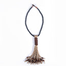 Jute Necklace For Women | Wooden Beads | Jute String | Beige