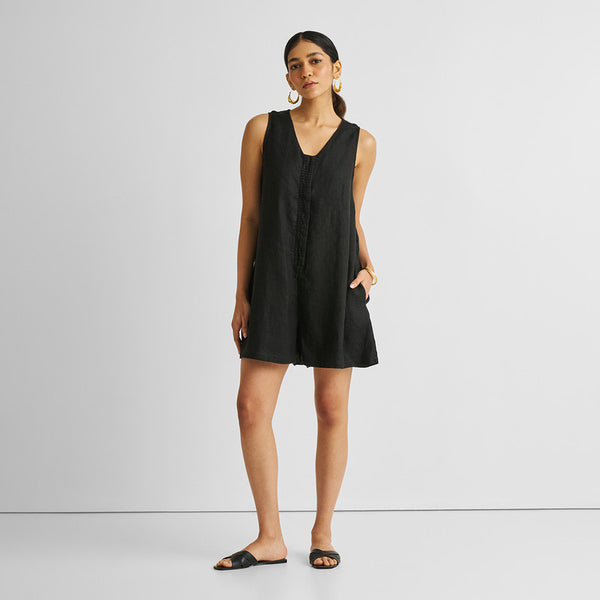 Hemp Playsuit for Women | Black