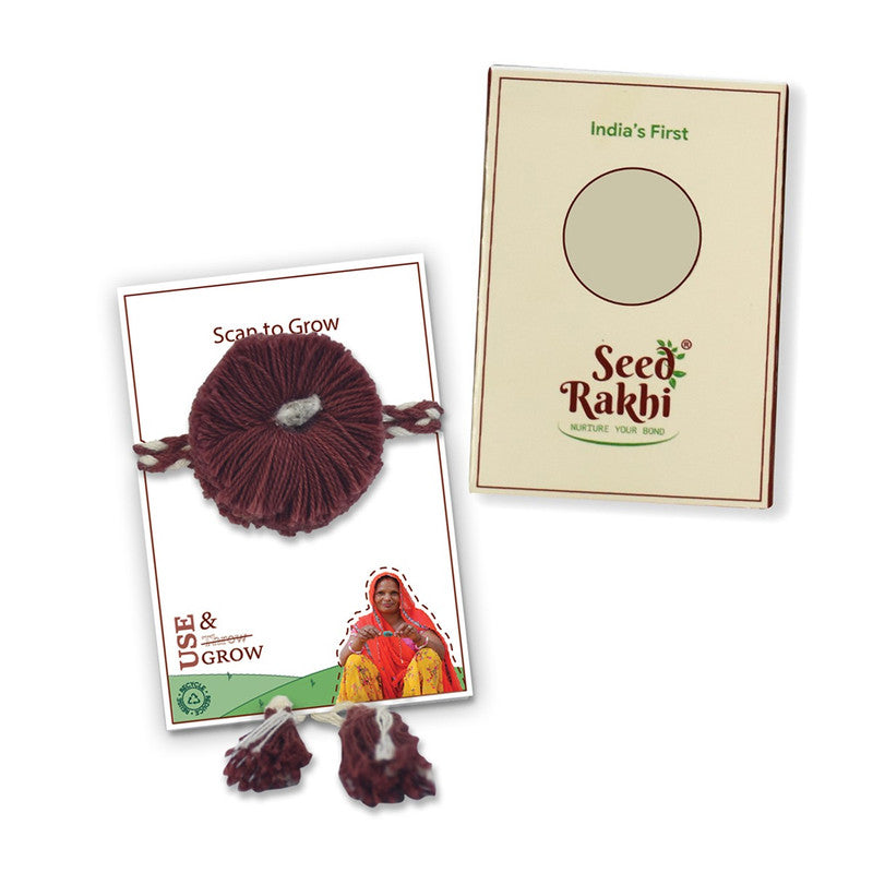Seed Rakhi for Brothers | Raksha Bandhan Rakhi Gift Set | Red