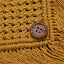 Cotton Macrame Sling Bag | Mustard