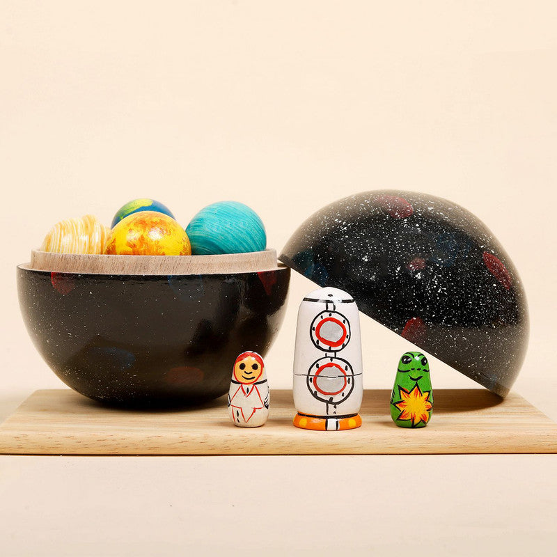 Wooden Toys for Kids | Space Explorer Ball | 8 Planets