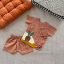 Cotton Baby Jabla Set | Beetroot Design | Salmon Orange