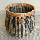 Sea Grass Plant Basket | Black | 33 cm