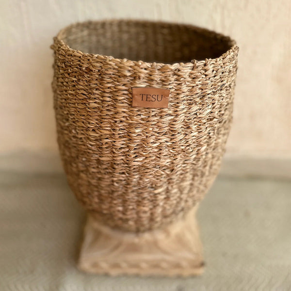 Sea Grass Plant Basket | Brown