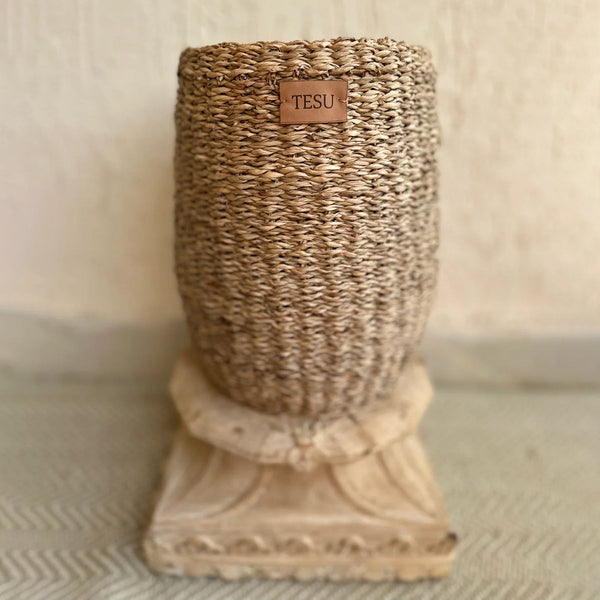 Sea Grass Plant Basket | Brown