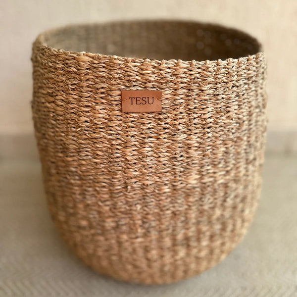 Sea Grass Plant Basket | Brown