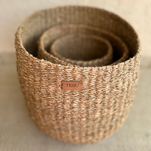 Sea Grass Plant Basket | Brown