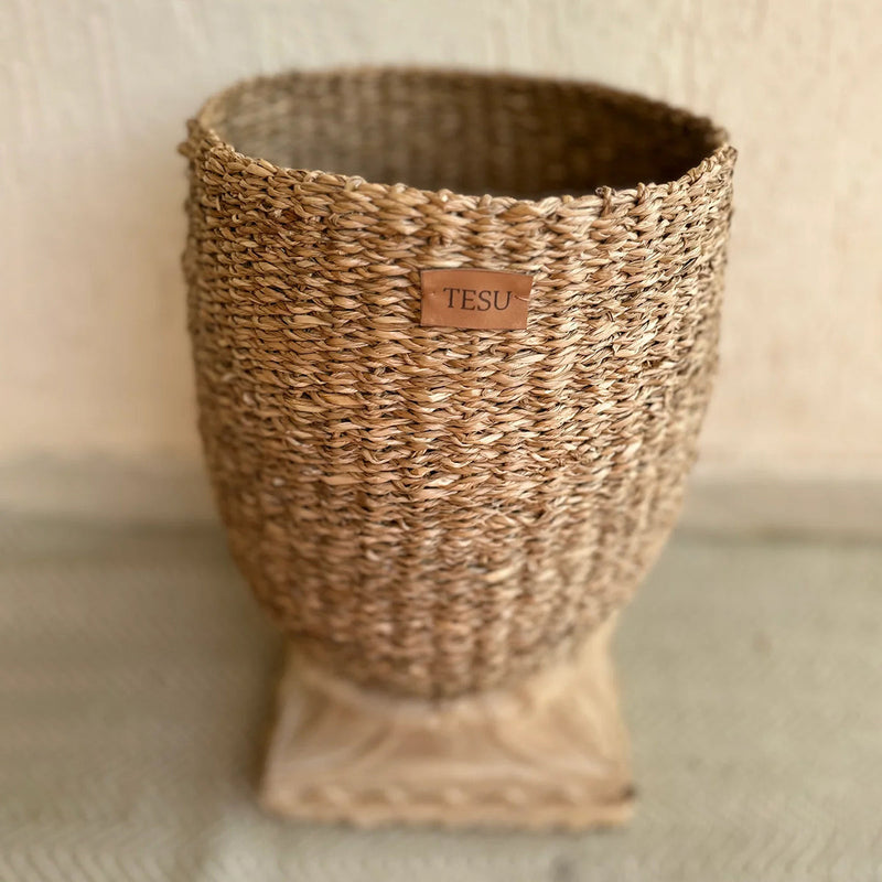 Sea Grass Plant Basket | Brown