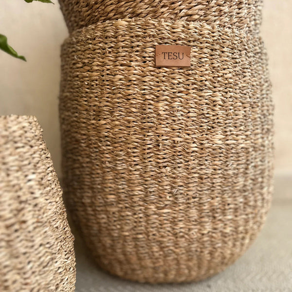 Sea Grass Plant Basket | Brown