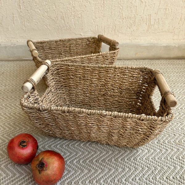 Sea Grass Storage Basket | Brown | 31 cm