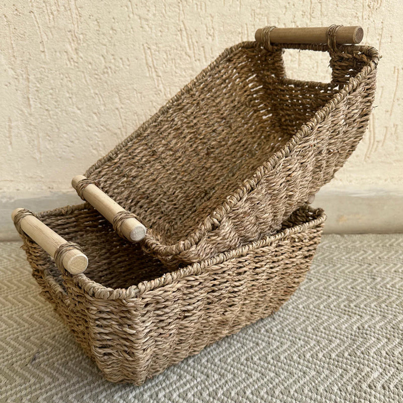 Sea Grass Storage Basket | Brown | 31 cm