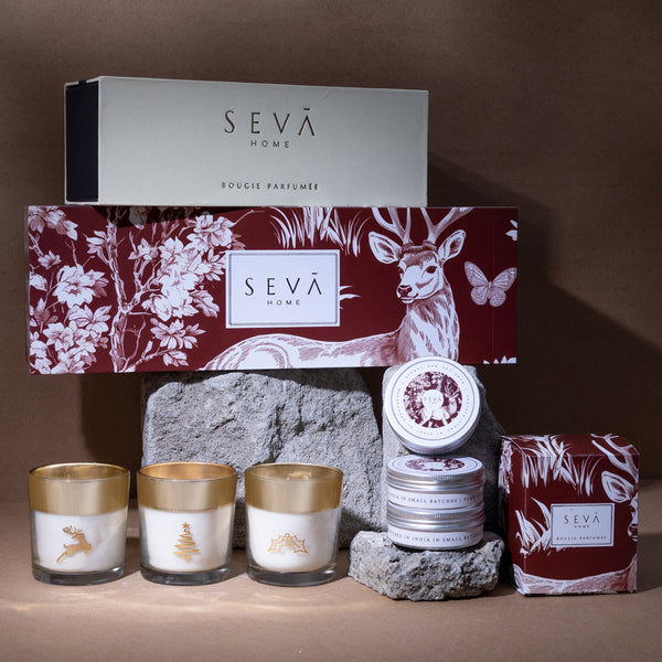 Aromatherapy Gift Set | Soy Wax Scented Candles | Rosemary Sage & Cedar Wood Fragrance