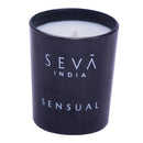 Soy Wax Scented Candle | for Sensational Effect | Jasmine & Kashmiri Saffron | Black