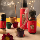 Festive Gift Box | Incense Sticks | Sambrani Cups | Rose Water & Essential Oil | Set of 5