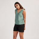 Linen Tank Top for Women | V-Neck | Sage Green