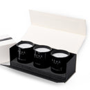 Festive Gift Hampers | Scented Candle Gift Hamper | Soy Wax | Black | Set of 3.