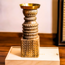 Timeless Traditions Candlestands | Candle Holder | Mango Wood & Brass